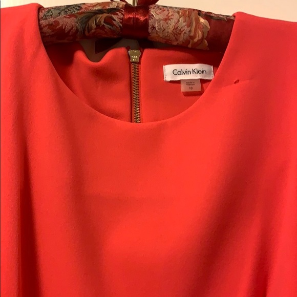 Calvin Klein Cold Shoulder Flutter Sleeve Dress - Picture 4 of 6